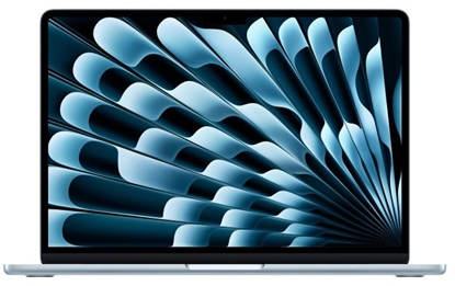 Attēls no Apple MacBook | Air | Sky Blue | 13 " | IPS | 2560 x 1664 pixels | Apple M4 | 16 GB | Solid-state drive capacity 256 GB | Apple M4 chip 10-core CPU/8-core GPU | macOS | 802.11ax | Bluetooth version 5.0 | Keyboard language Russian | Keyboard backlit | Warr
