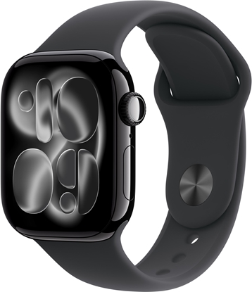 Picture of Apple Watch 11 42mm GPS Alu M/L Sport Band jet black/black