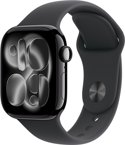 Picture of Apple Watch 11 42mm GPS Alu M/L Sport Band jet black/black