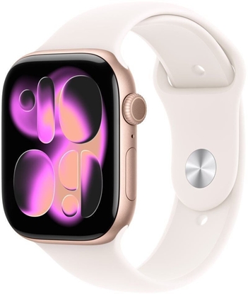 Attēls no Apple Watch 11 46mm GPS+5G S/M Alu Sport rose gold/light blush