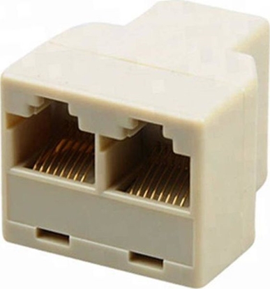 Изображение Aptel RJ5A ROZGAZIACZ Z 1 NA 2 GNIAZDA RJ45 8P8C
