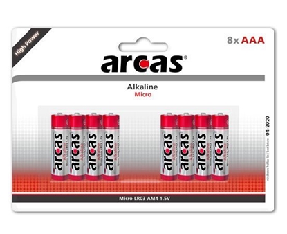 Attēls no Arcas | AAA/LR03 | Alkaline | 8 pc(s)
