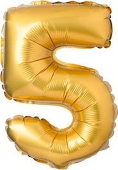Изображение Arpex Balon foliowy cyfra "5" zota 71cm (28")
