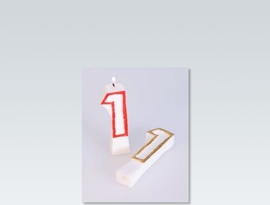 Picture of Arpex Swieczka cyferka - kolor nr 1