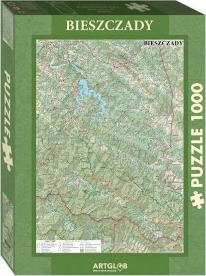 Picture of Artglob Puzzle 1000 - Bieszczady mapa turystyczna