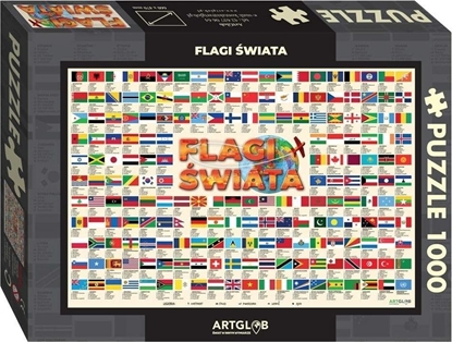 Attēls no Artglob Puzzle Flagi wiata 1 000 elementów