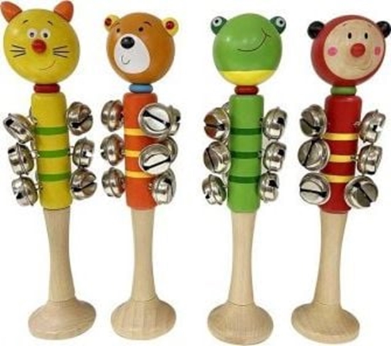Изображение Askato Dzwoneczki drewniane zwierzta