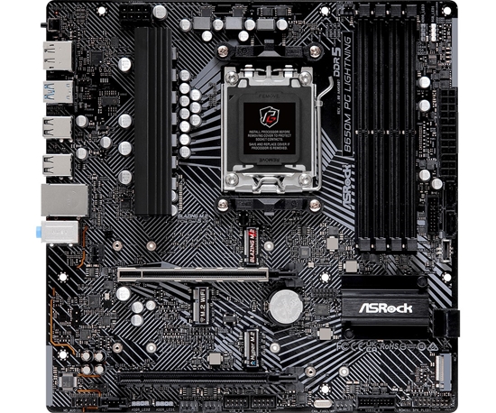 Picture of Asrock B650M PG Lightning AMD B650 Socket AM5 micro ATX