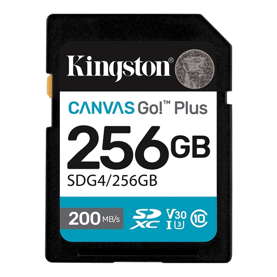 Изображение Atmiņas karte Kingston 256GB SDXC Canvas Go Plus Gen4