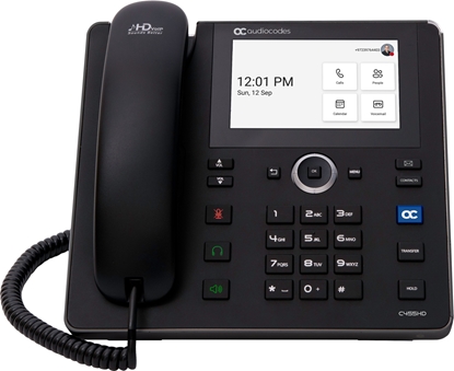 Attēls no AudioCodes C455HD telefon VoIP Czarny 8 linii TFT