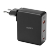 Изображение Aukey Wall charger Aukey PA-B7O, 1xUSB-A, 2xUSB-C, 140W GaN (black)
