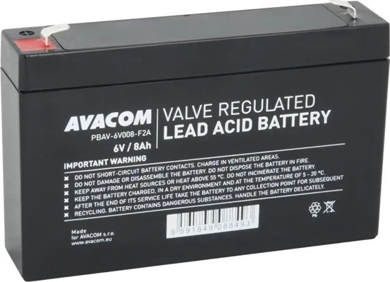 Picture of AVACOM BATERIE 6V 8AH F2 (PBAV-6V008-F2A)