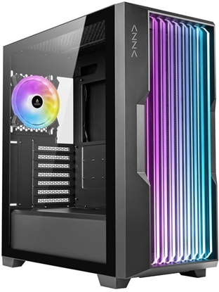 Picture of AZZA Guardian 520BG GAMING Miditower Black RGB Glassgitter retail