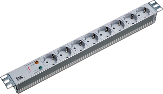 Picture of Bachmann 19" socket strip, 8-way with ÜS without switch