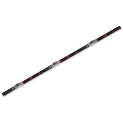 Picture of BACHMANN BN0500 19 PDU 1U 24xC13,6x styk uziemiony, pomiar mocy, zcze CEE 3x32A, czerwony