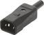 Picture of Bachmann IEC320 C14 plug 10A/250VAC, Screw connection, black