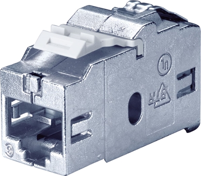Изображение Bachmann Keystone CAT6 class Ea STP coupling RJ45 shielded 10GBit, metallic
