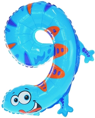 Attēls no Balon foliowy cyferka 9 zwierztko