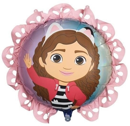 Изображение Balon foliowy pastylka Koci Domek Gabi 52x52cm