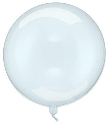 Изображение Balon Kula transparentny niebieski 40cm