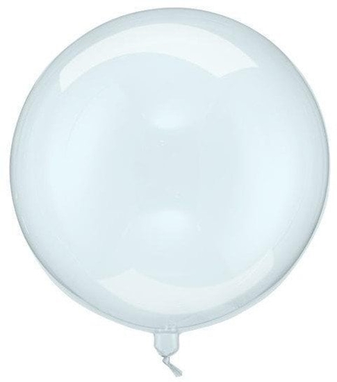 Изображение Balon Kula transparentny niebieski 40cm