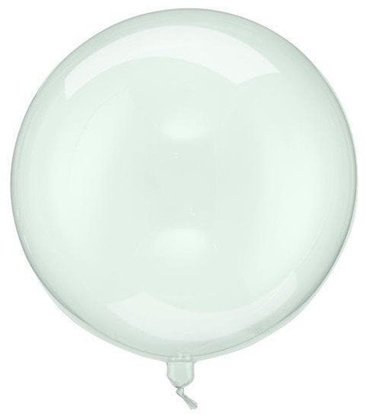 Изображение Balon Kula transparentny zielony 40cm
