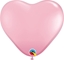 Изображение Balon serce pastelowy j. róowy 15cm 100szt