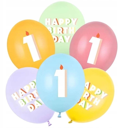 Изображение Balony 1 mix 30cm 6szt
