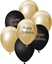 Изображение Balony B&C j. zoto-czarny Happy Birthday 7szt