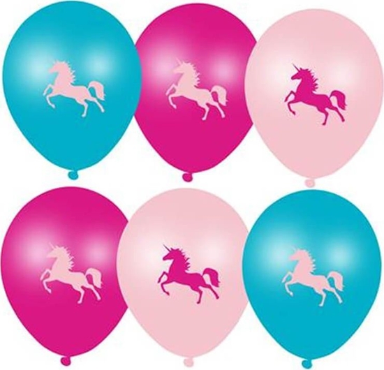 Picture of Balony Jednoroec - 28 cm - 6 szt. uniwersalny