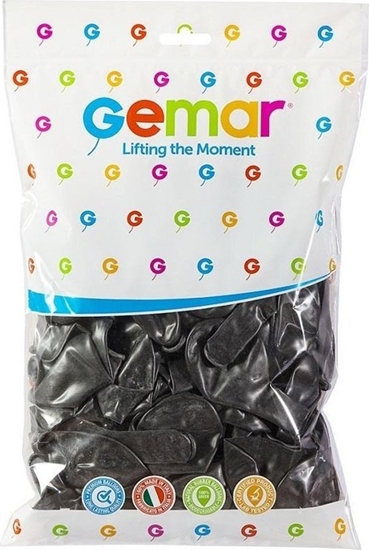 Picture of Balony metal czarne 100szt