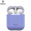 Attēls no Baseus Apple Silica Series Ultra-thin Silicone Protector Case for Airpods 1 / 2 Violet