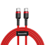 Изображение Baseus Baseus CATKLF-H09 USB-C - USB-C PD QC cable 60W 3A 480Mb/s 2m - red