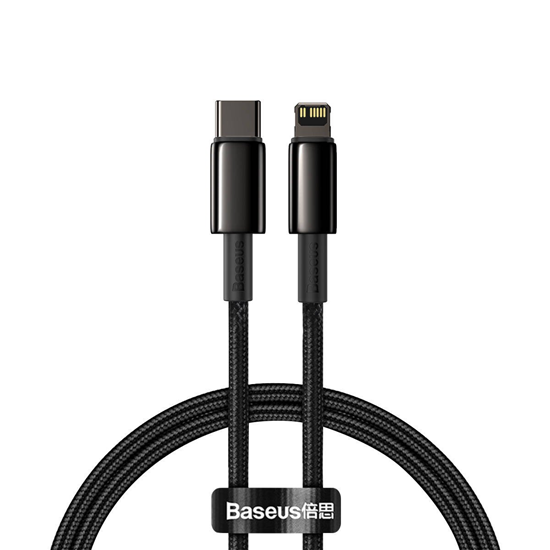 Изображение Baseus Universal Tungsten Gold Fast Charge Cable USB-C to Lightning 20W 1m Black