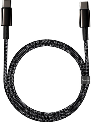 Picture of Kabel USB Baseus USB-C - USB-C 1 m Czarny (CATWJ-01)