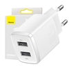 Picture of Baseus Baseus Compact Quick Charger, 2x USB, 10.5W (white)