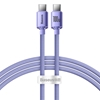 Изображение Baseus Baseus Crystal Shine cable USB-C to USB-C, 100W, 1.2m (purple)
