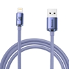 Picture of Baseus Baseus Crystal Shine Series cable USB cable for fast charging and data transfer USB Type A - Lightning 2.4A 2m purple (CAJY000105)
