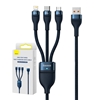 Изображение Baseus Baseus Flash Series II cable USB - USB Type C / Lightning / micro USB 100 W 1.2 m blue (CASS030003)