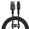 Picture of Baseus Baseus Tungsten Gold cable USB-A - USB-C 480Mb/s 100W 1m black (CAWJ000001)