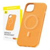 Picture of Baseus Magnetic Phone Case for iPhone 15 Plus Baseus Fauxther Series (Orange)