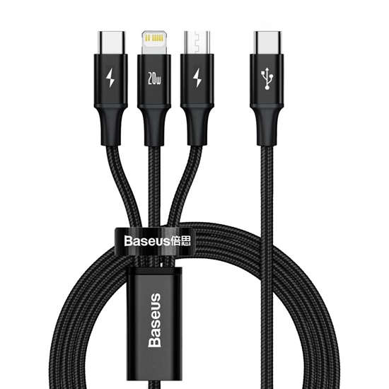Picture of Baseus Rapid Series 3-in-1 USB Type-C Cable  PD 20W 1.5m