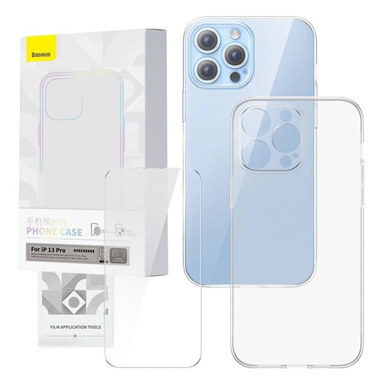 Изображение Transparent Case and Tempered Glass set Baseus Cor