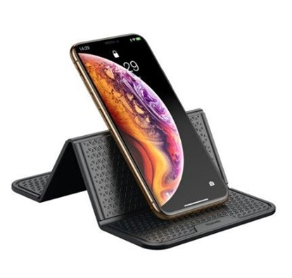 Attēls no Baseus Universal olding Bracket Antiskid Pad folding self-adhesive anti-slip mat nanopad black (SUWNT-01) Black