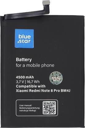 Attēls no Bateria Blue Star Bateria do Xiaomi Redmi Note 8 PRO (BM4J) 4500 mAh Li-Ion Blue Star