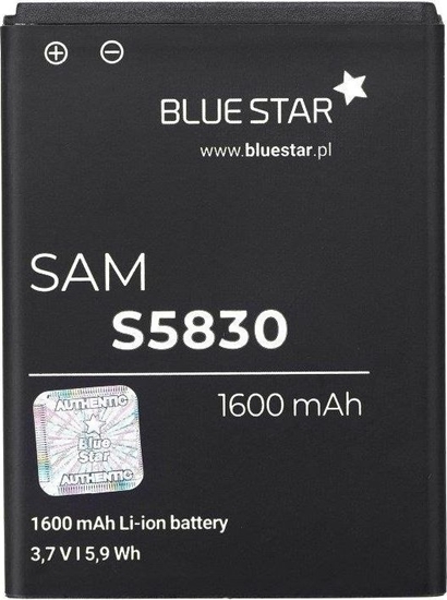 Picture of Bateria Blue Star BlueStar Battery Samsung S5660 Gio S5670 Fit S5830 Ace Li-Ion 1600 mAh Analog EB494358VU