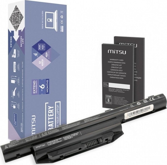 Изображение Bateria Mitsu Bateria do Fujitsu Lifebook E753 4400 mAh (48 Wh) 10.8 - 11.1 Volt