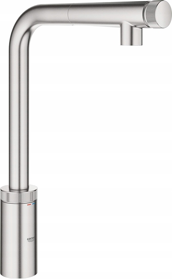 Picture of Bateria kuchenna Grohe Kitchen faucet with pull-out shower Grohe Minta Smartcontrol, 31613DC0, stainless steel. steel