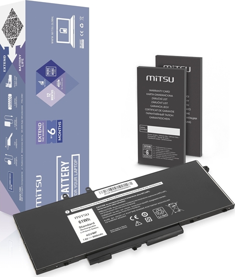 Изображение Bateria Movano Bateria 4GVMP do Dell Latitude 5400 5500 5510