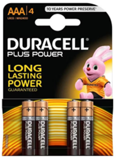 Picture of Baterijas Duracell AAA Alkaline 4-pack